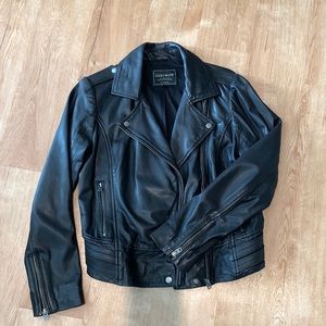 Lucky Brand leather moto jacket